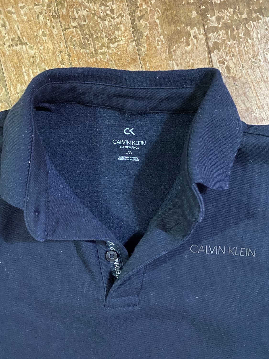캘빈클라인 남성 긴팔 폴로티 L 네이비 상품이미지2