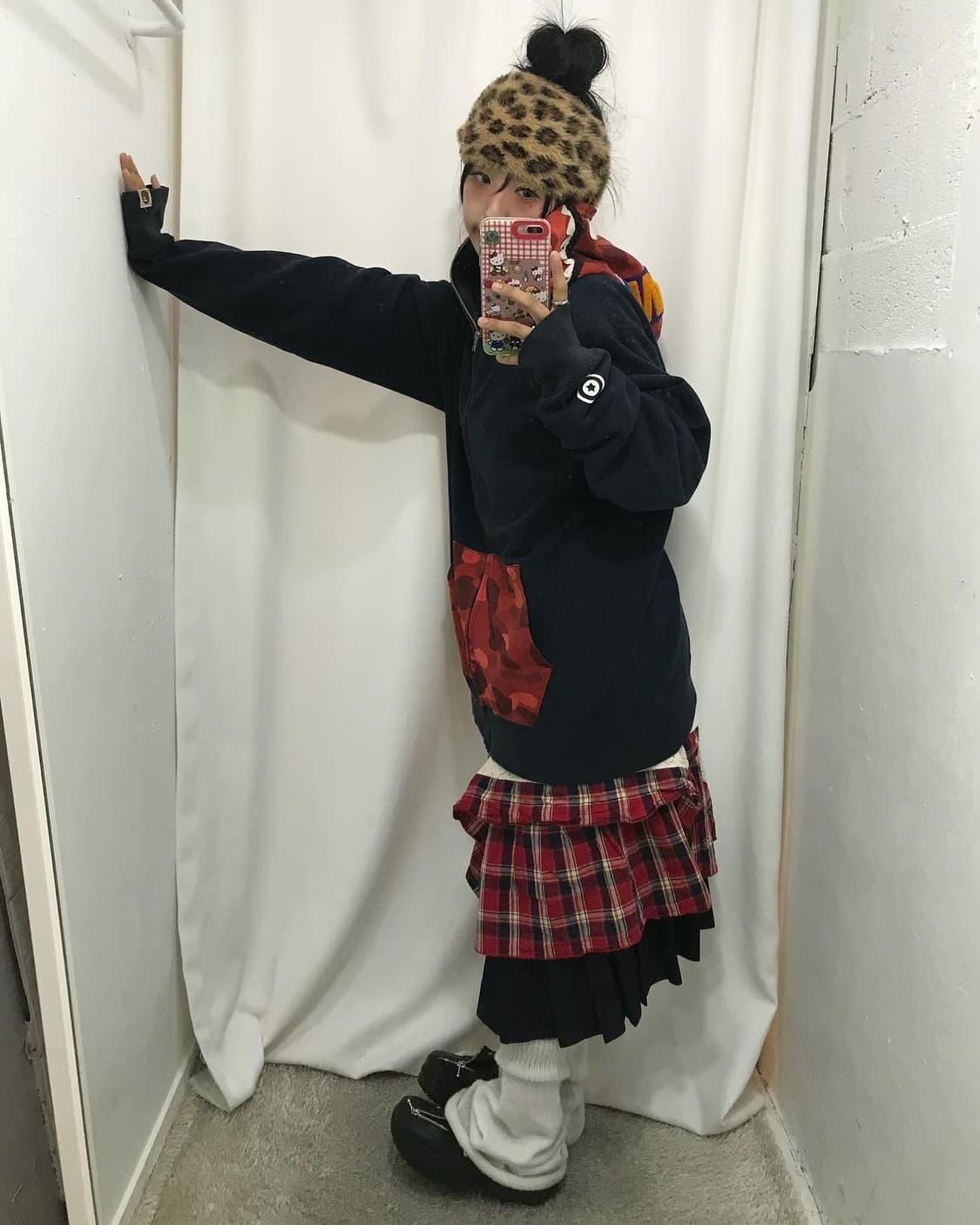 Bape Red Camouflage Shark Hood Zip-Up  상품이미지4