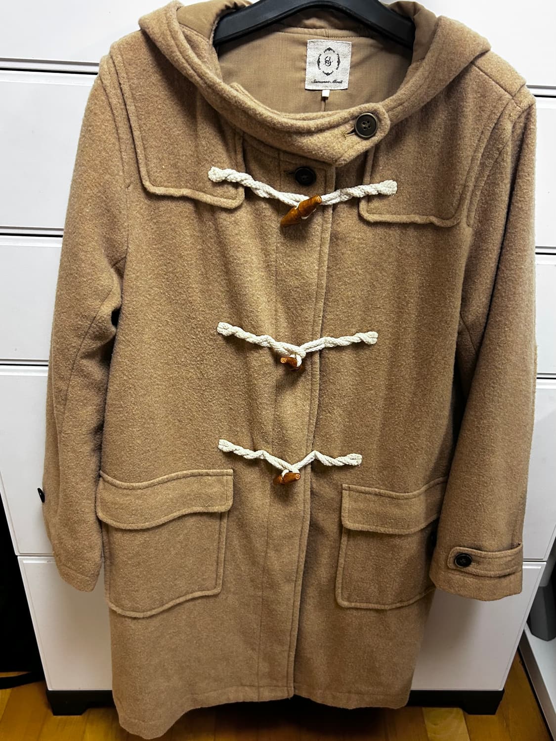 빈티지 브라운 떡볶이 더플 코트 상품이미지1