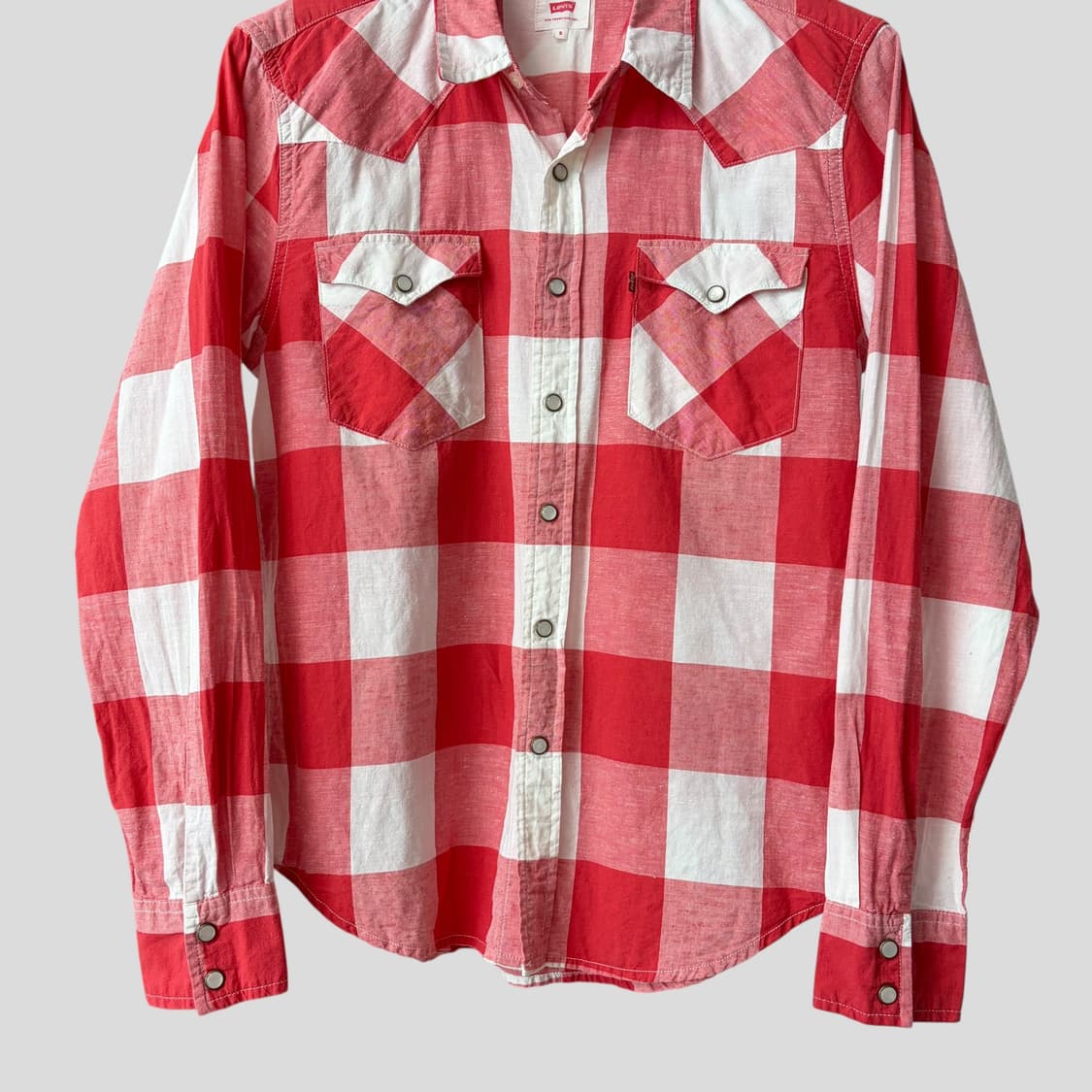 (S)Levis 리바이스 코튼 리넨 웨스턴 셔츠 상품이미지5