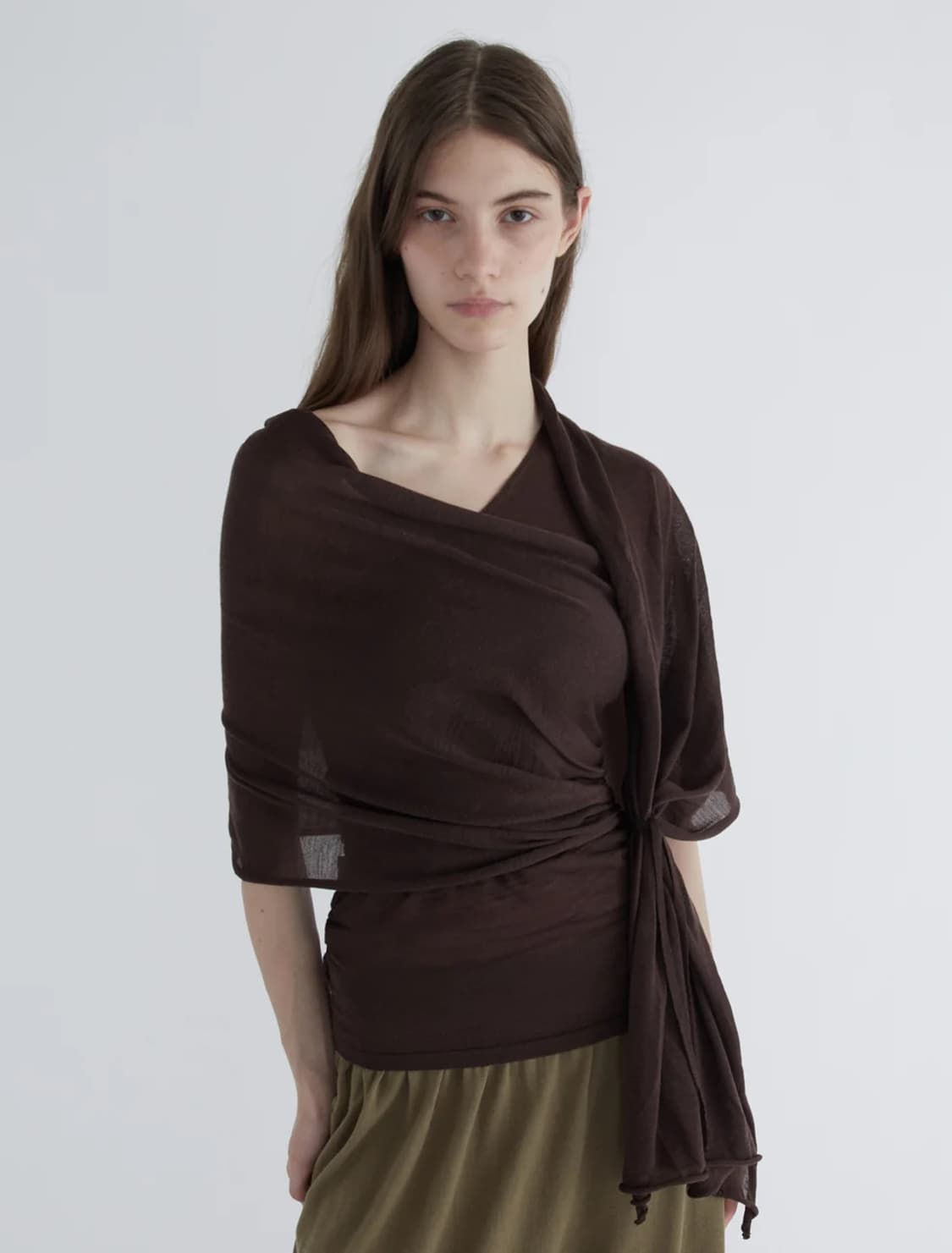 [XS,S,M,L]팔로마울 Puzzle 탑/브라운 상품이미지4