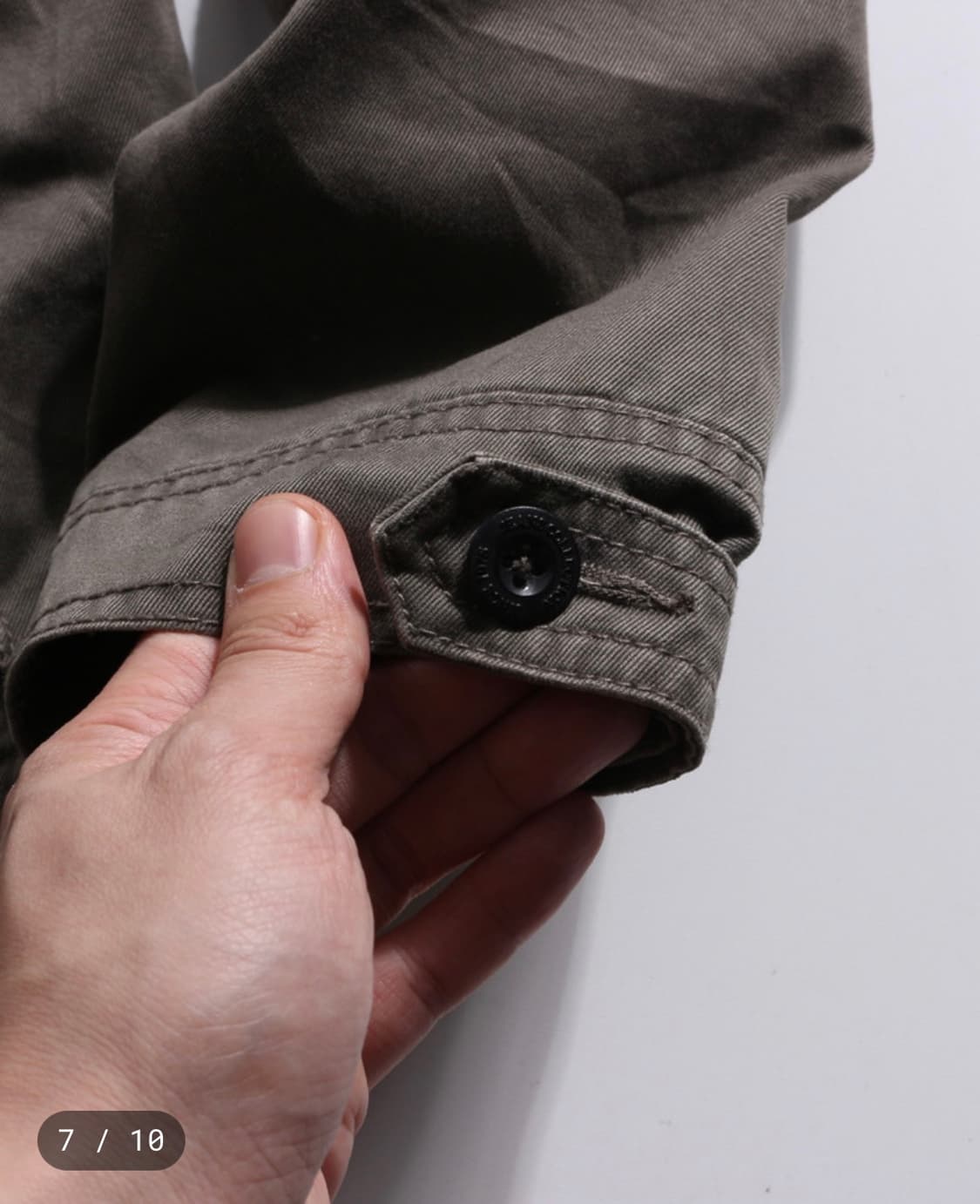 자라 ZARA 빈티지 후드 야상 자켓 카키 브라운 그런지 상품이미지7