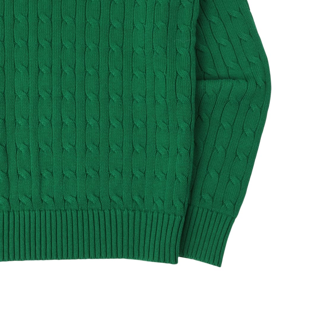 폴로 랄프로렌 QR 그린 코튼 케이블 니트 상품이미지7