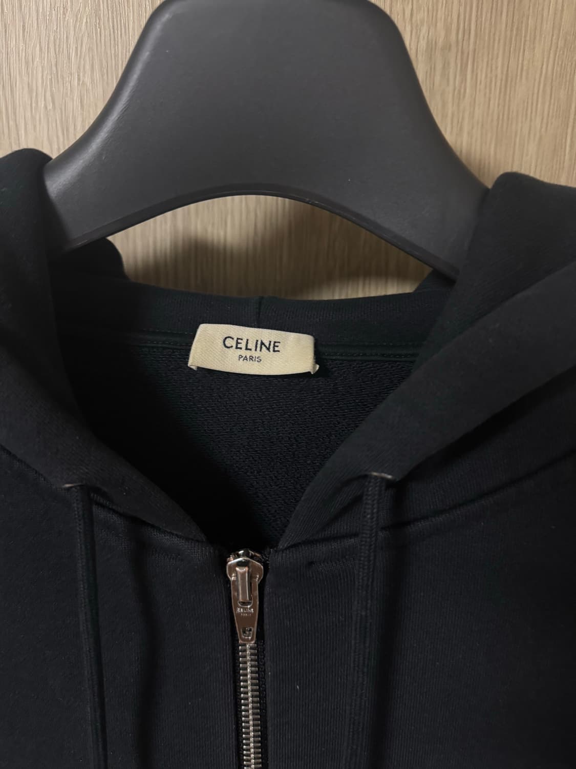 셀린느 백로고 후드집업 블랙 L 상품이미지4