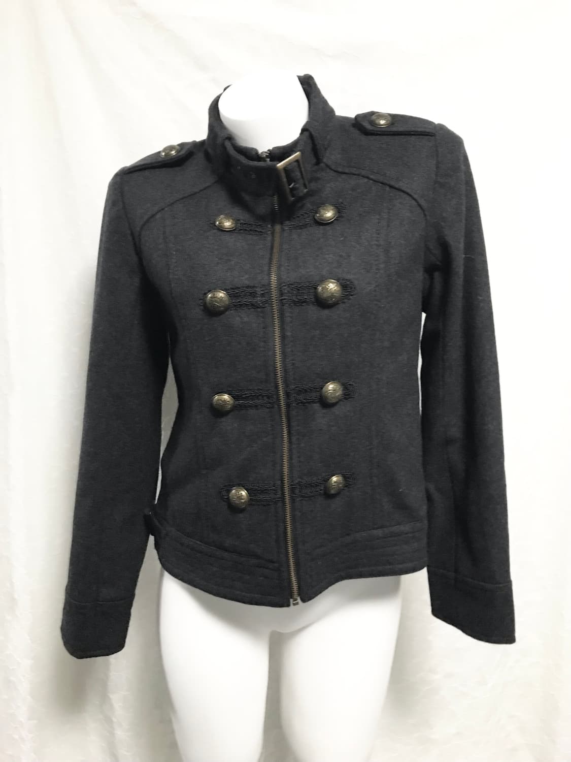 빈티지 아카이브 나폴레옹 집업 울 코트 자켓 상품이미지2