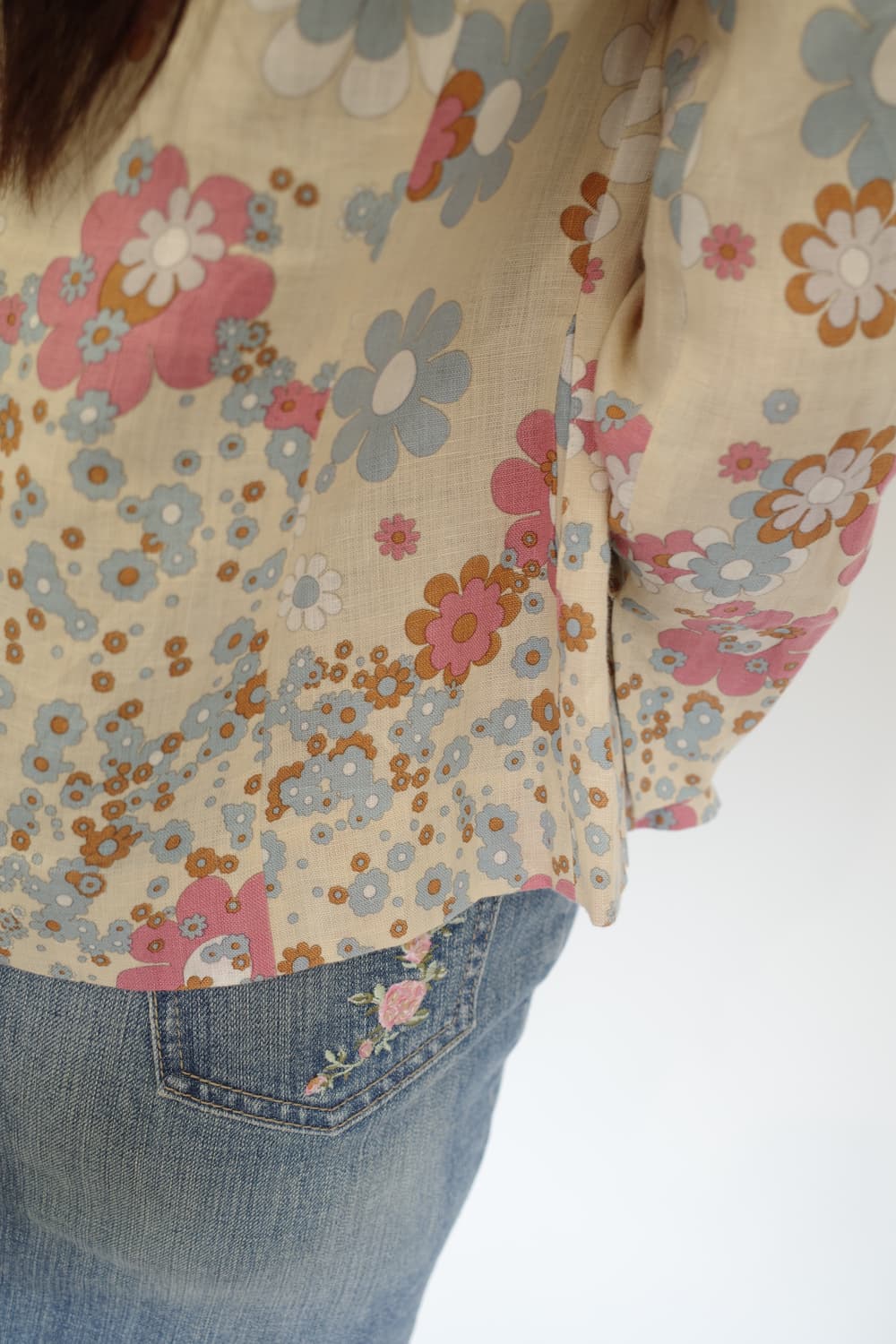flower linen jacket 상품이미지4