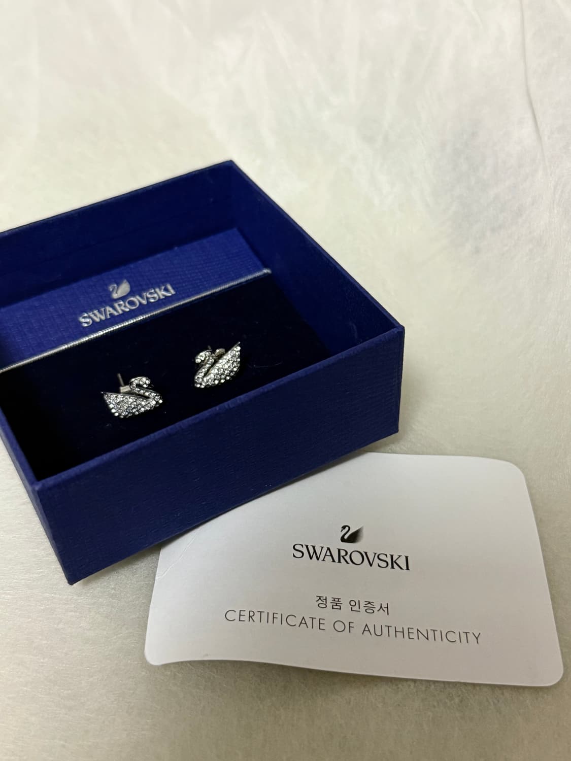 스와로브스키 스완 백조 귀걸이 상품이미지2