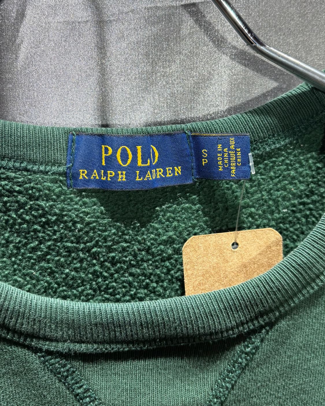 S 폴로랄프로렌 POLO 패치 딥그린 맨투맨 상품이미지6