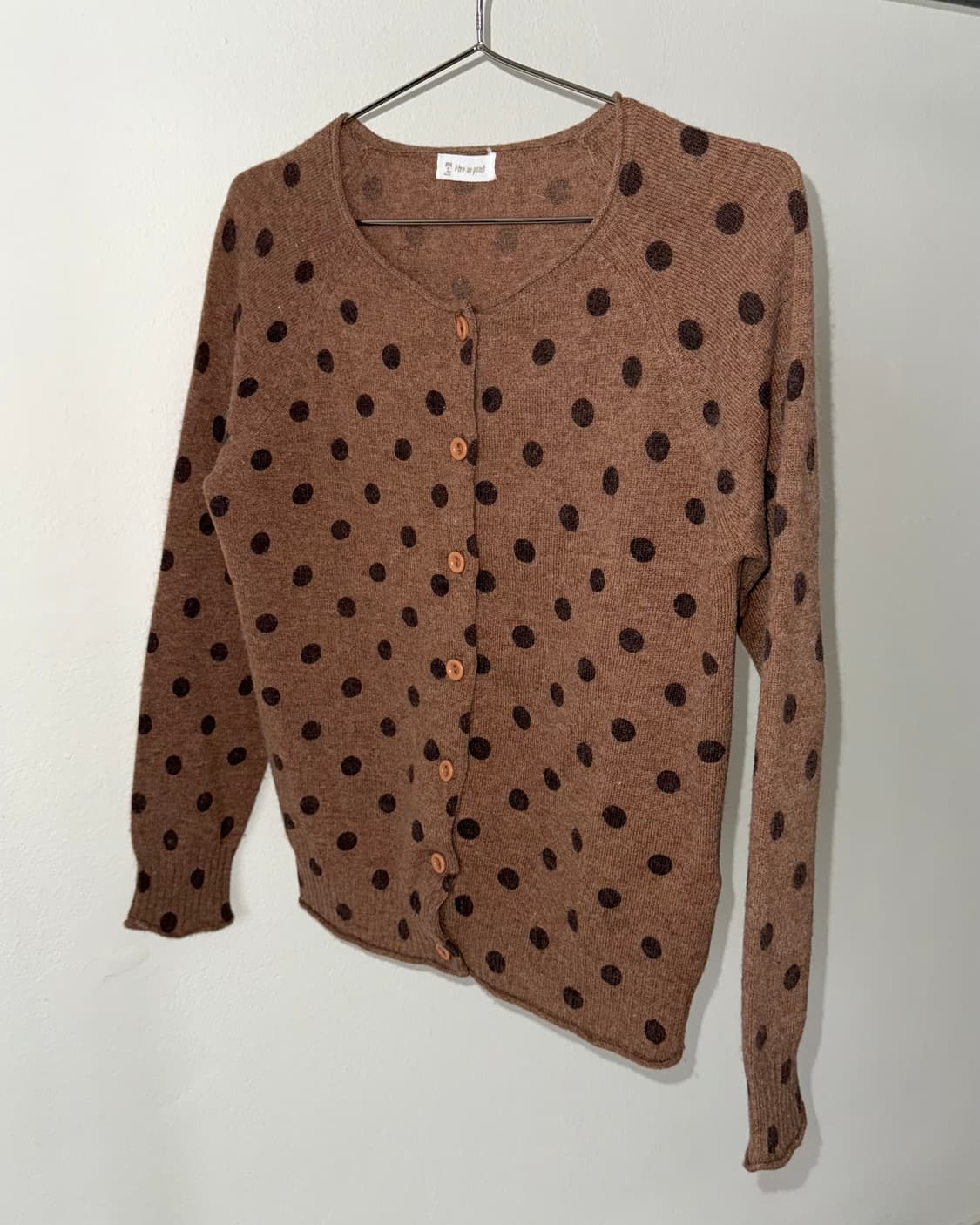 빈티지 도트 가디건 상품이미지3