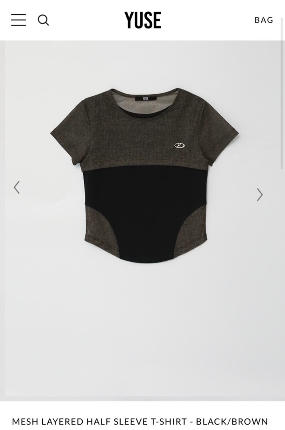 yuse mesh layered t shirts 상품이미지1