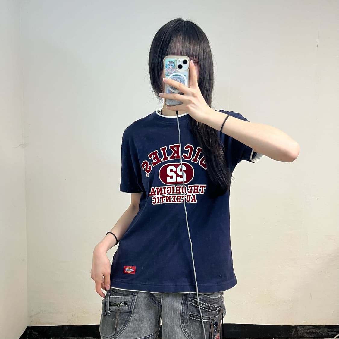Dickies navy ringer t-shirt 상품이미지1