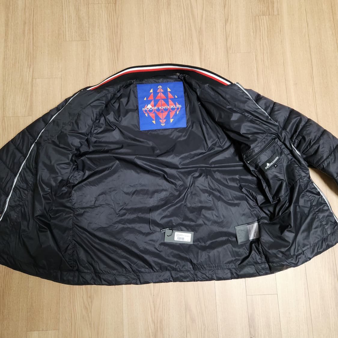 무스너클 패딩 블랙 L(105size) 상품이미지3