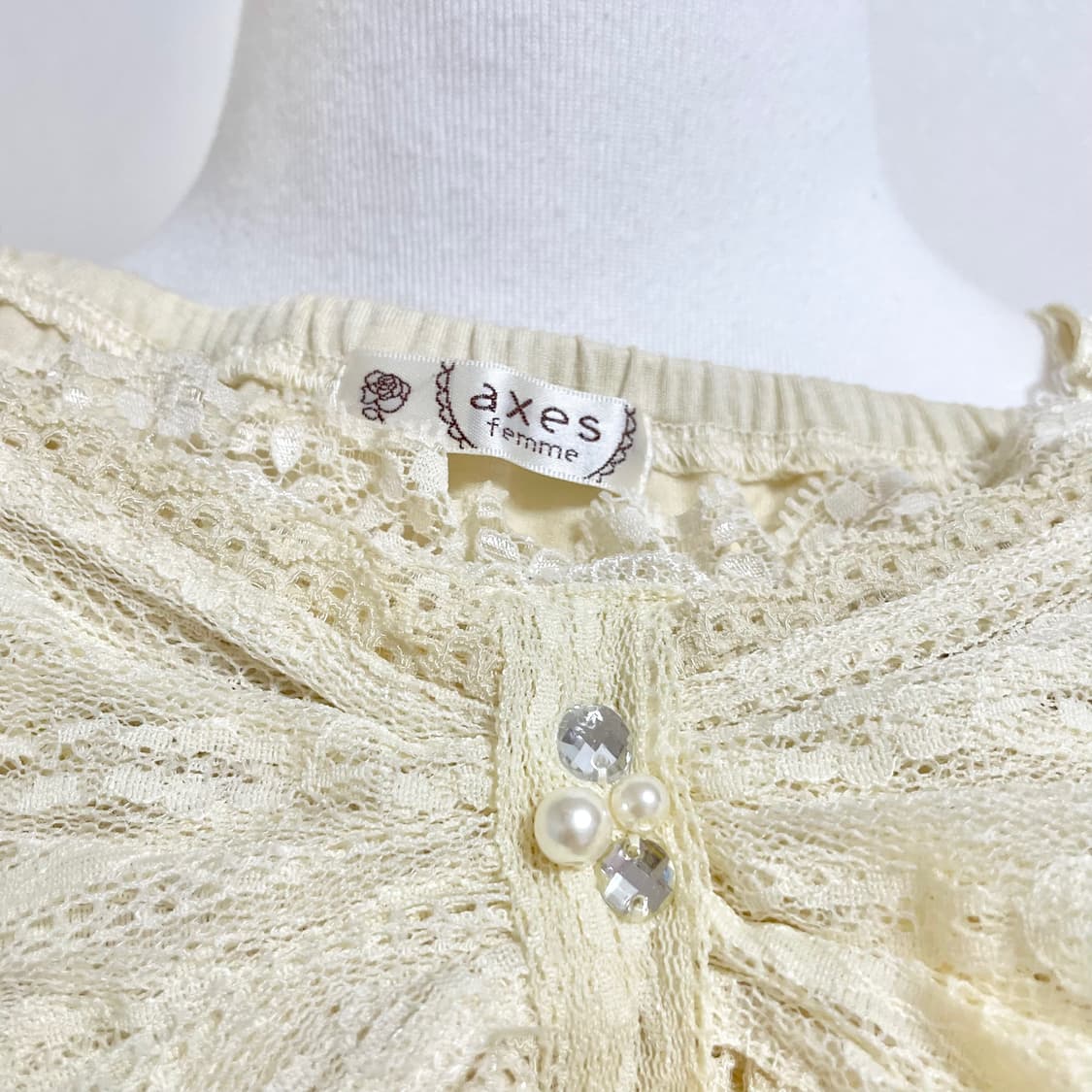 Axes femme 엑시즈팜 빅리본 슬리브리스 히메갸루 갸루 러블리엑팜 상품이미지4