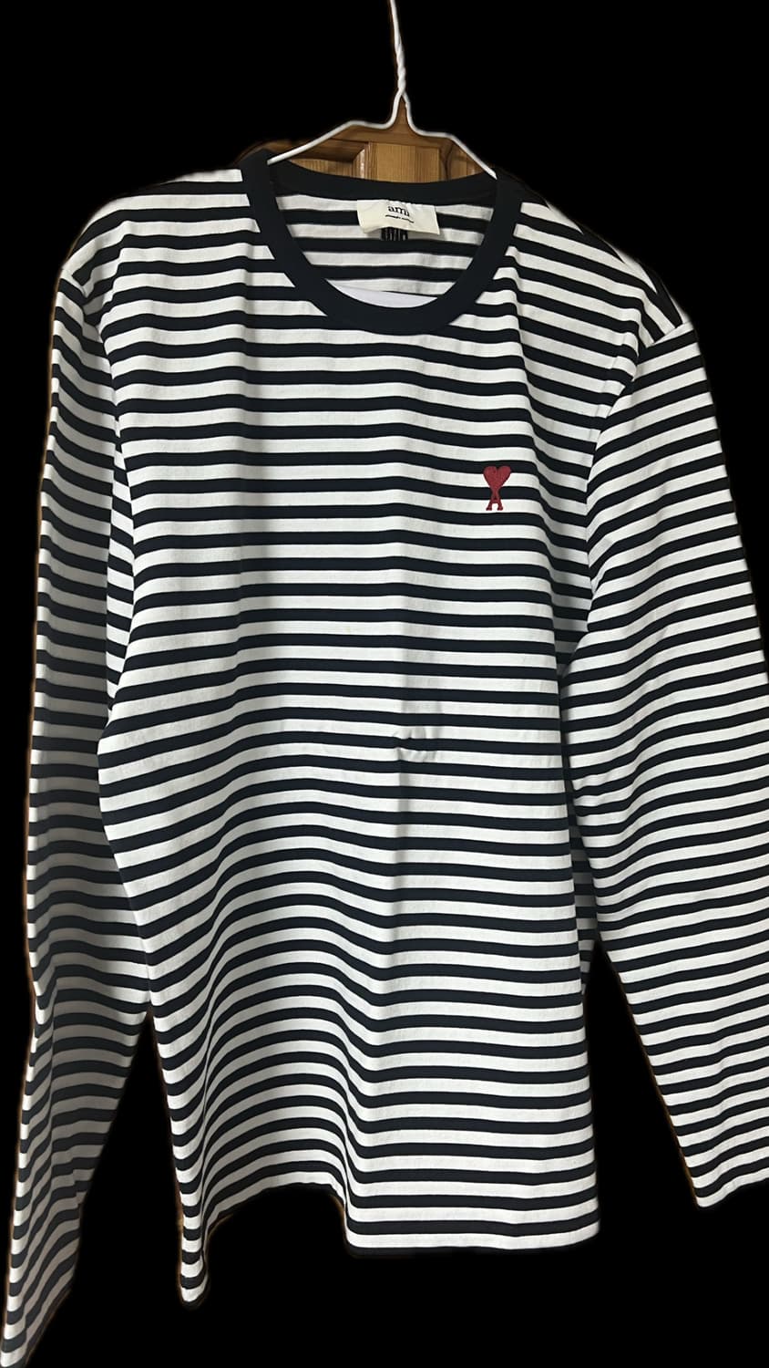 아미 스트라이프 롱슬리브 티셔츠 xxl 상품이미지1