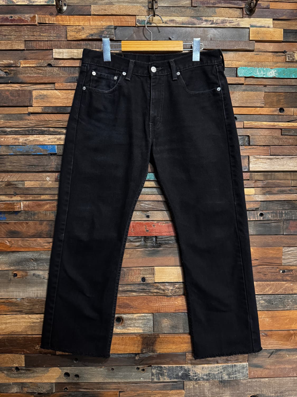 Levis 505 Cutted Black Denim Pants (31) 상품이미지2