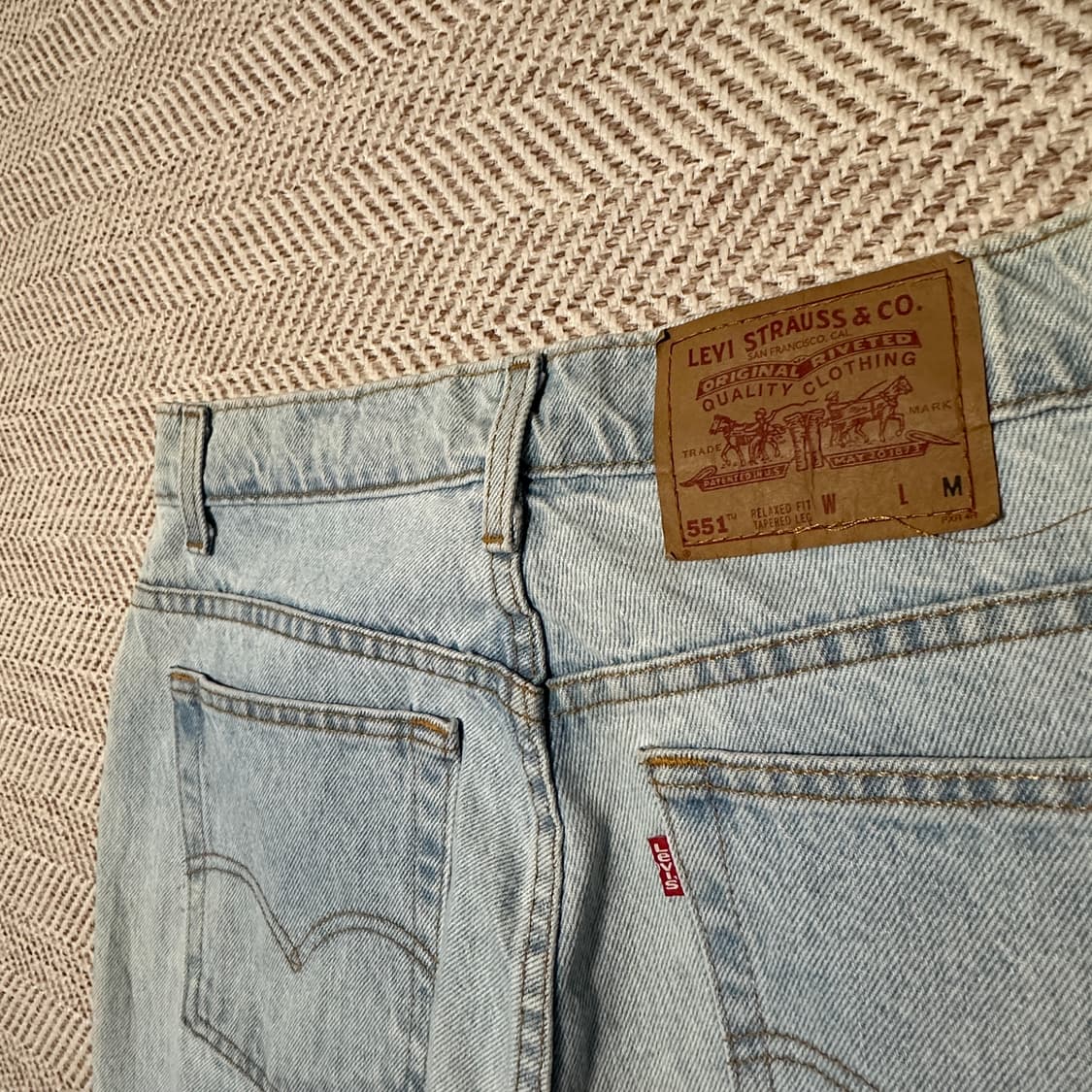 LEVI'S 551 90's usa made denim jeans 상품이미지3