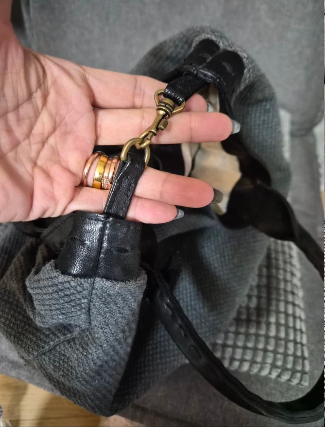 리얼램스킨 고급린넨 가방 상품이미지4