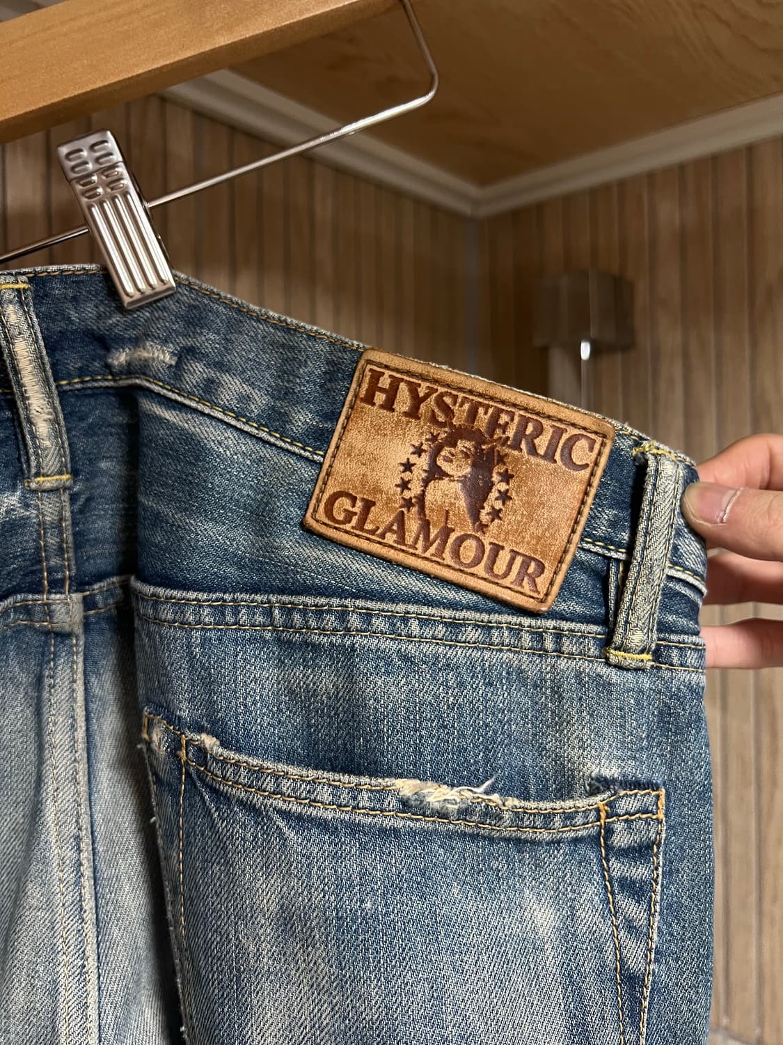 히스테릭글래머 스터드 찢청 팬츠 상품이미지5