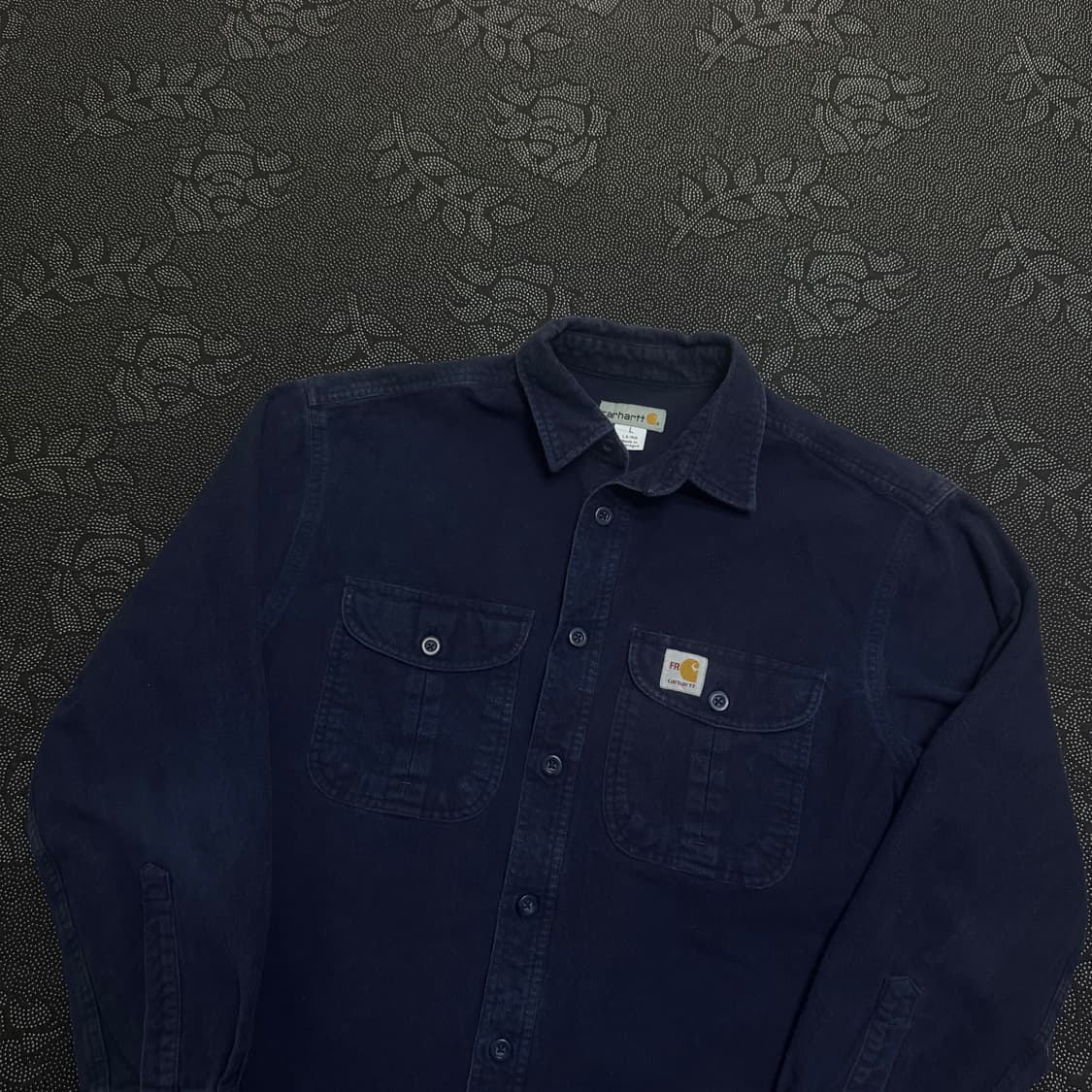 [L] carhartt 칼하트 리메이크 워크 울 셔츠 -- 상품이미지2