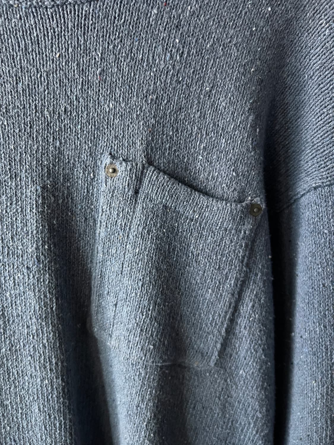 [M]폴로 랄프로렌 매장판 싱글포켓 블루 니트 상품이미지4