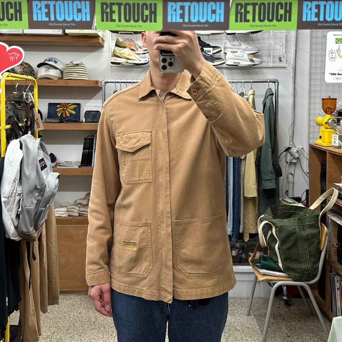 00‘s 스투시 헤링본 트윌 워크자켓 상품이미지10