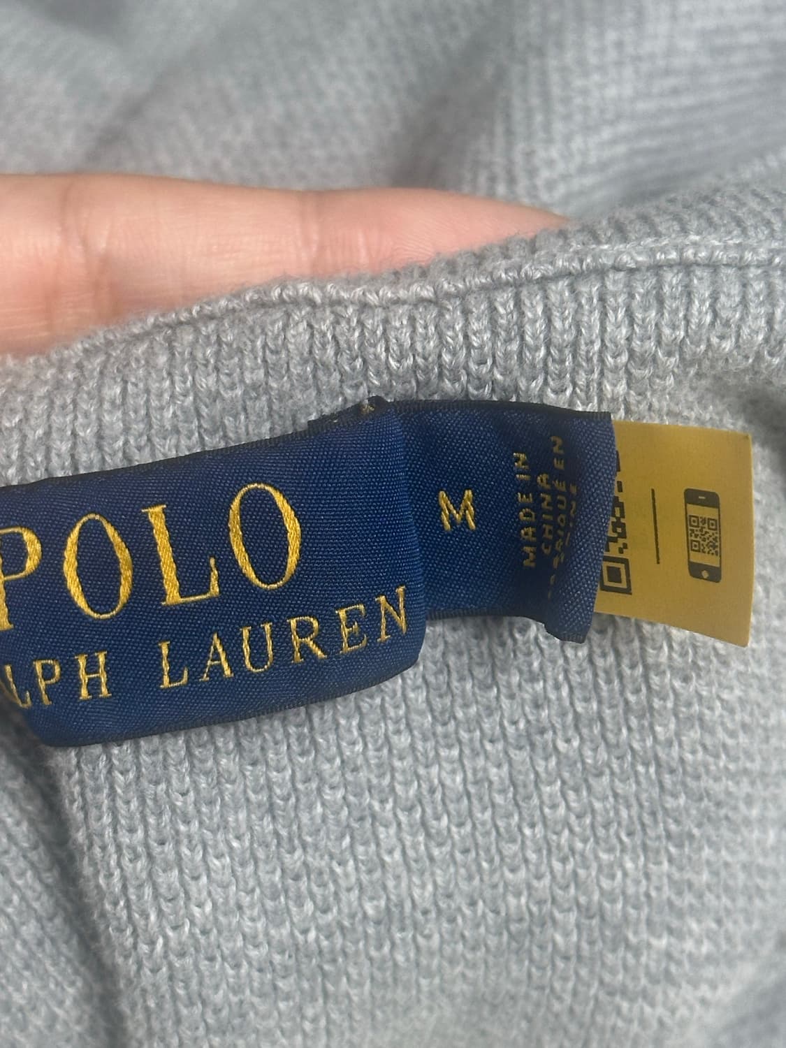 폴로 반집업 니트 그레이 상품이미지2