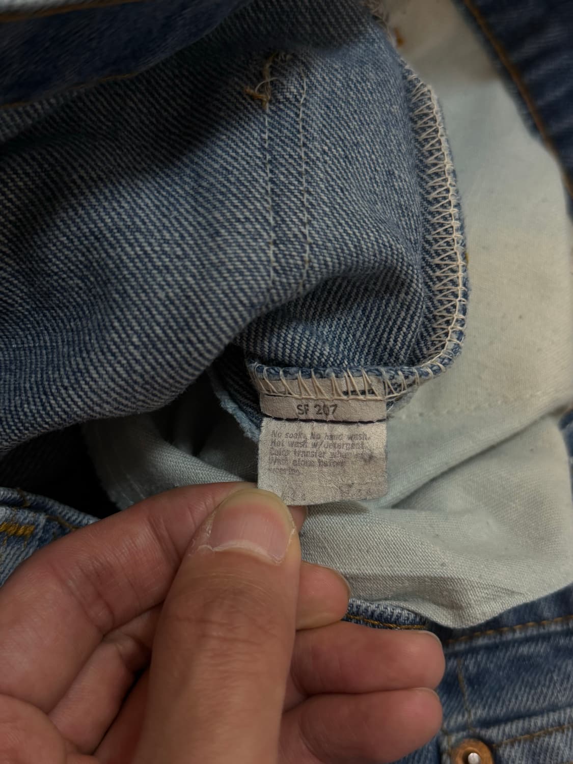 80's USA 빈티지 리바이스 517 오렌지탭 체인스티치 상품이미지9