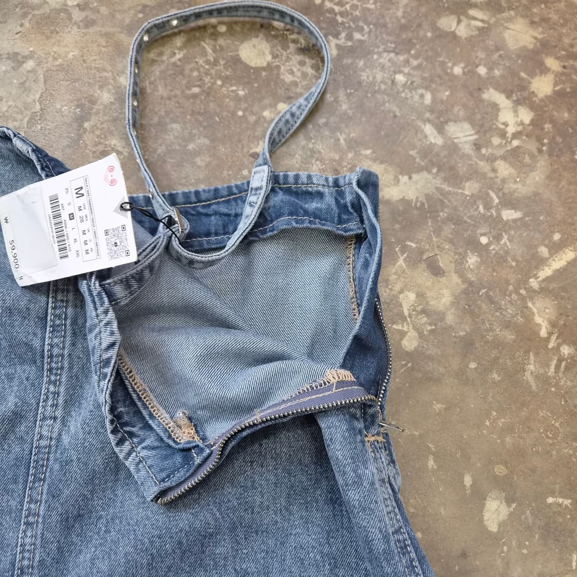 M) 새제품 ZARA 자라 데님 원피스 청원피스 상품이미지5