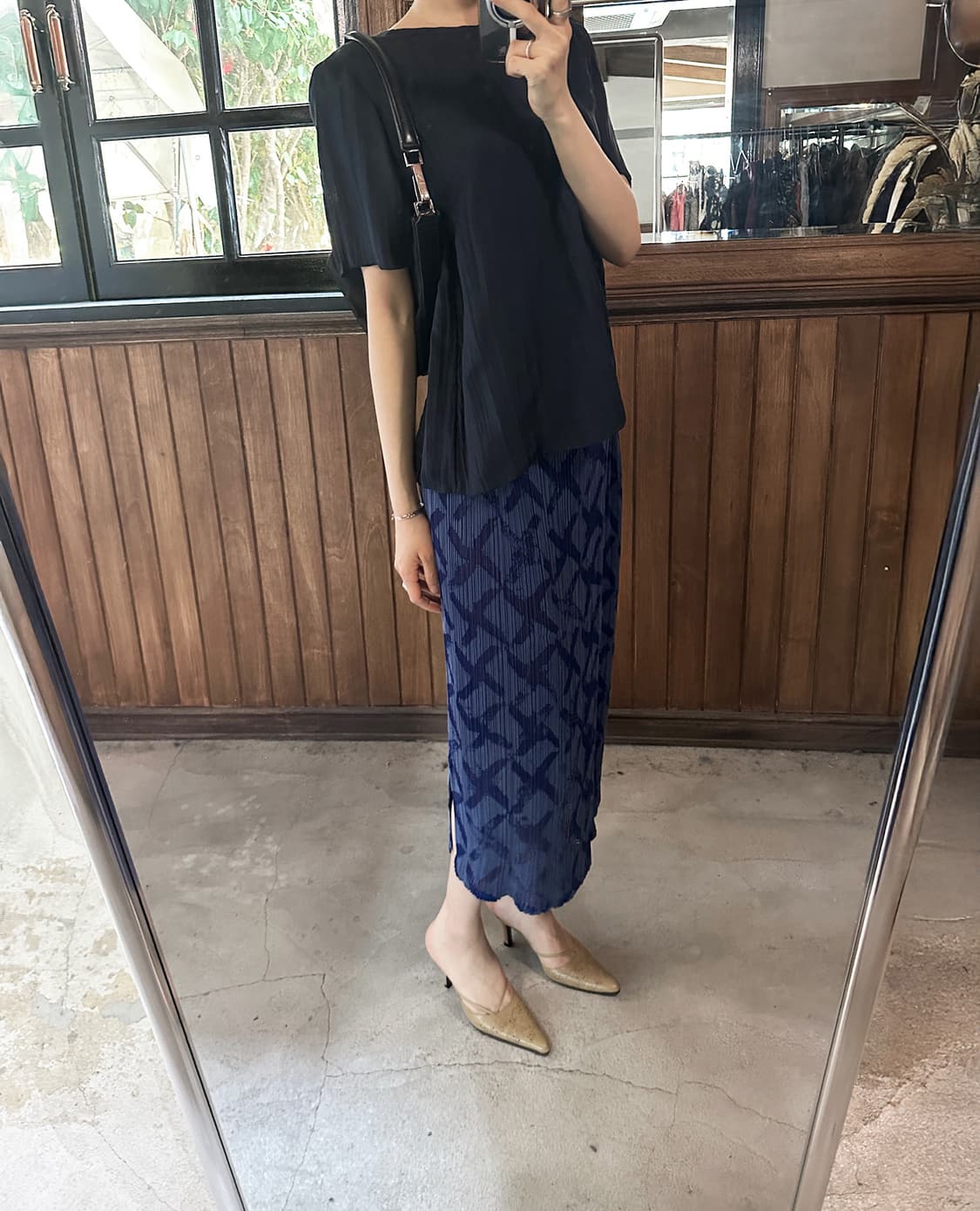 ISSEY MIYAKE FETE x sheer pleated skirt 상품이미지1