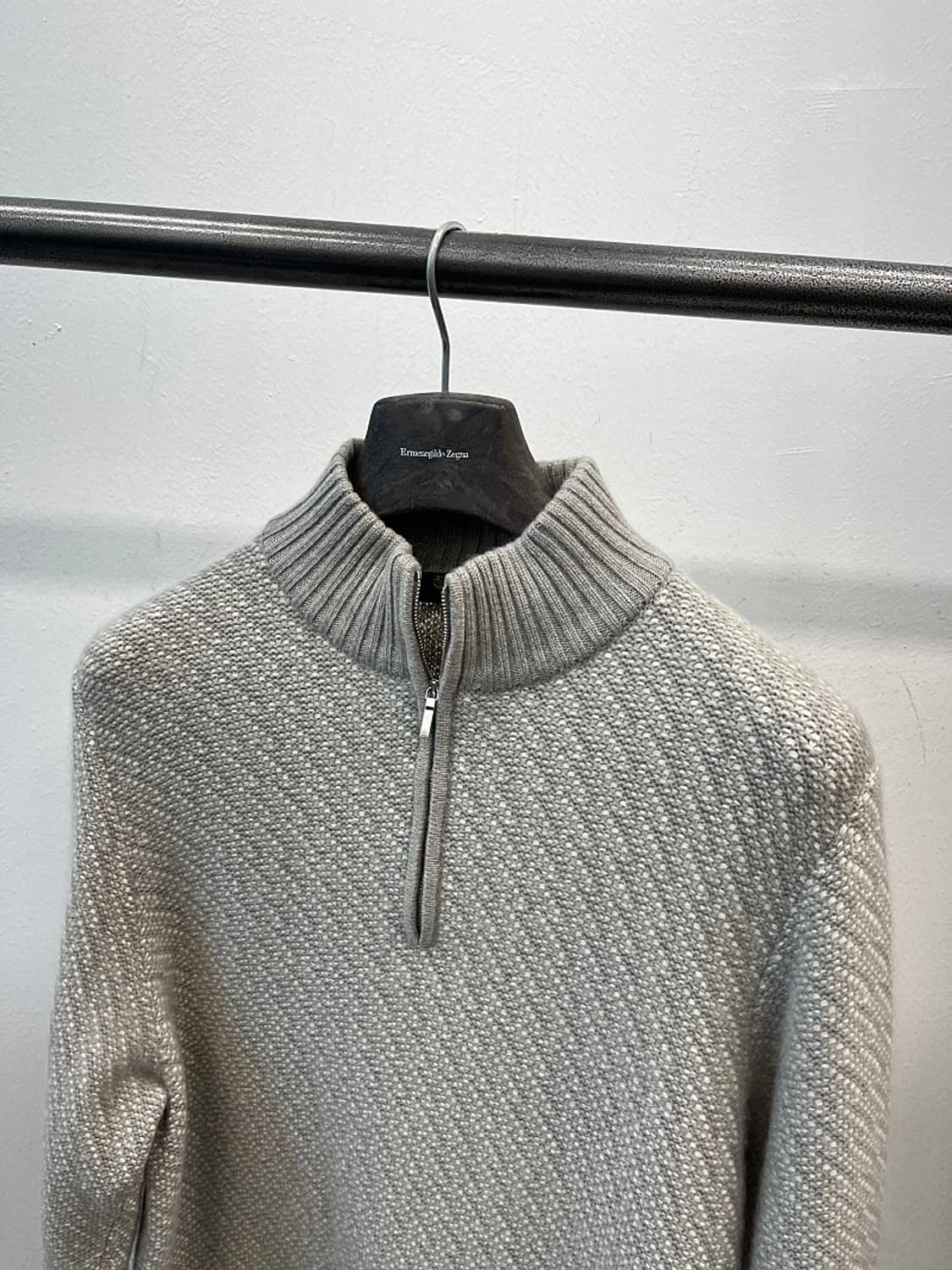 110) 로로피아나 신형 캐시미어 하프집업니트  상품이미지5