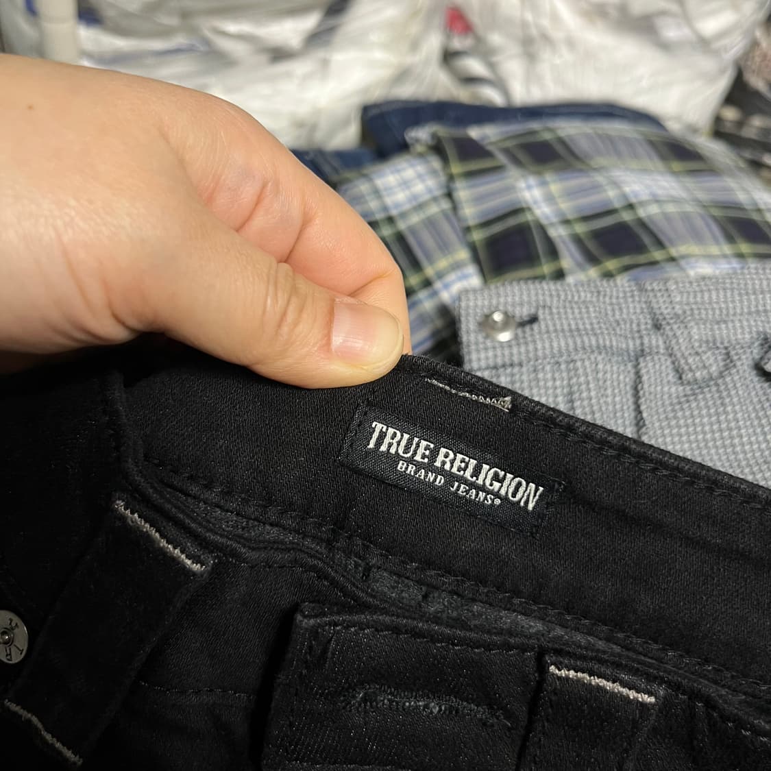 트루릴리젼 블랙 팬츠  새상품 26 상품이미지2