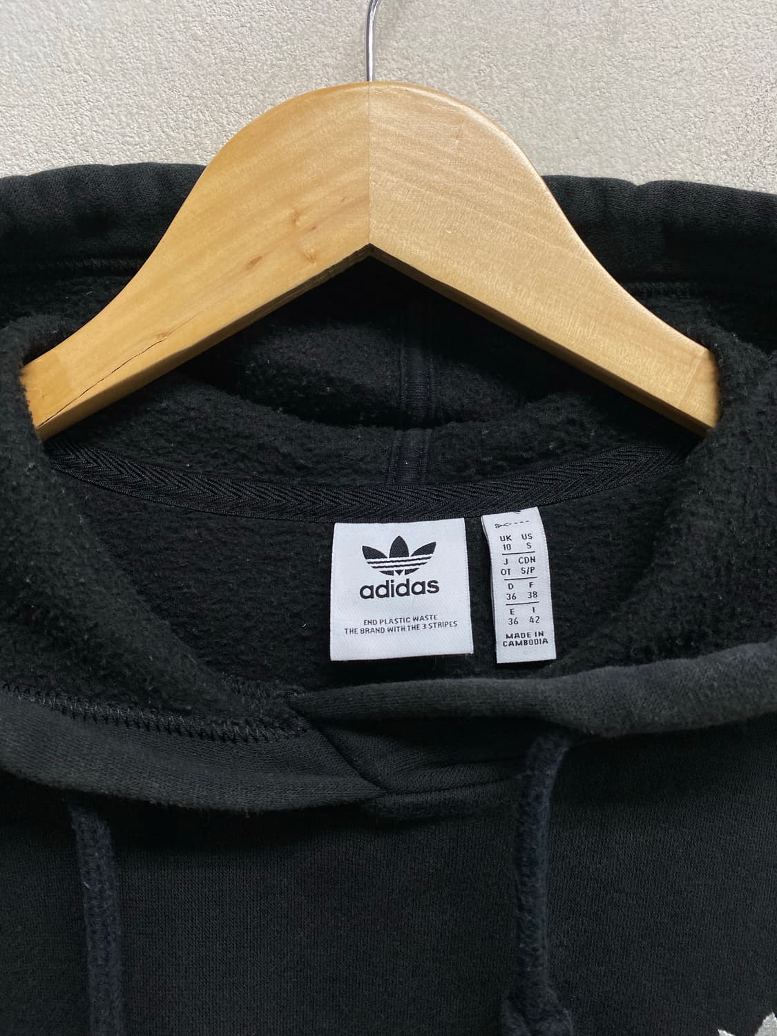 아디다스 아디컬러 3S 숏 후드 블랙 S  상품이미지4