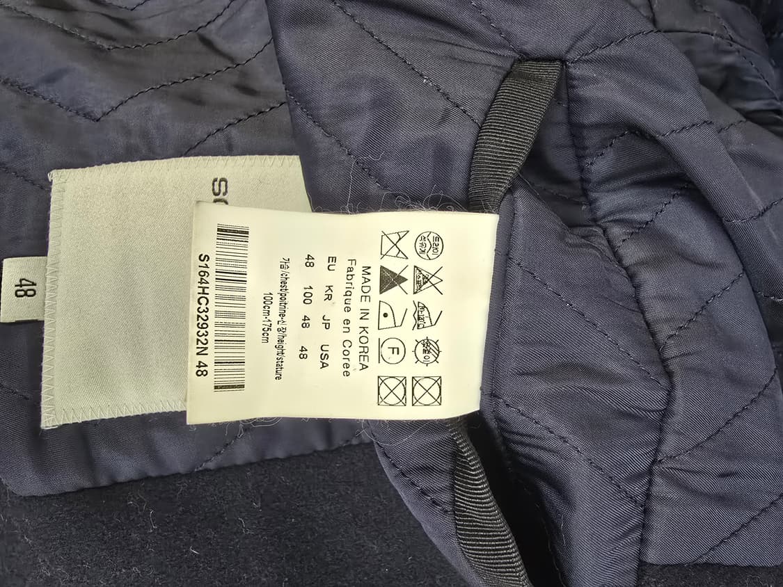 솔리드옴므 모혼방 누빔 롱코트 상품이미지10