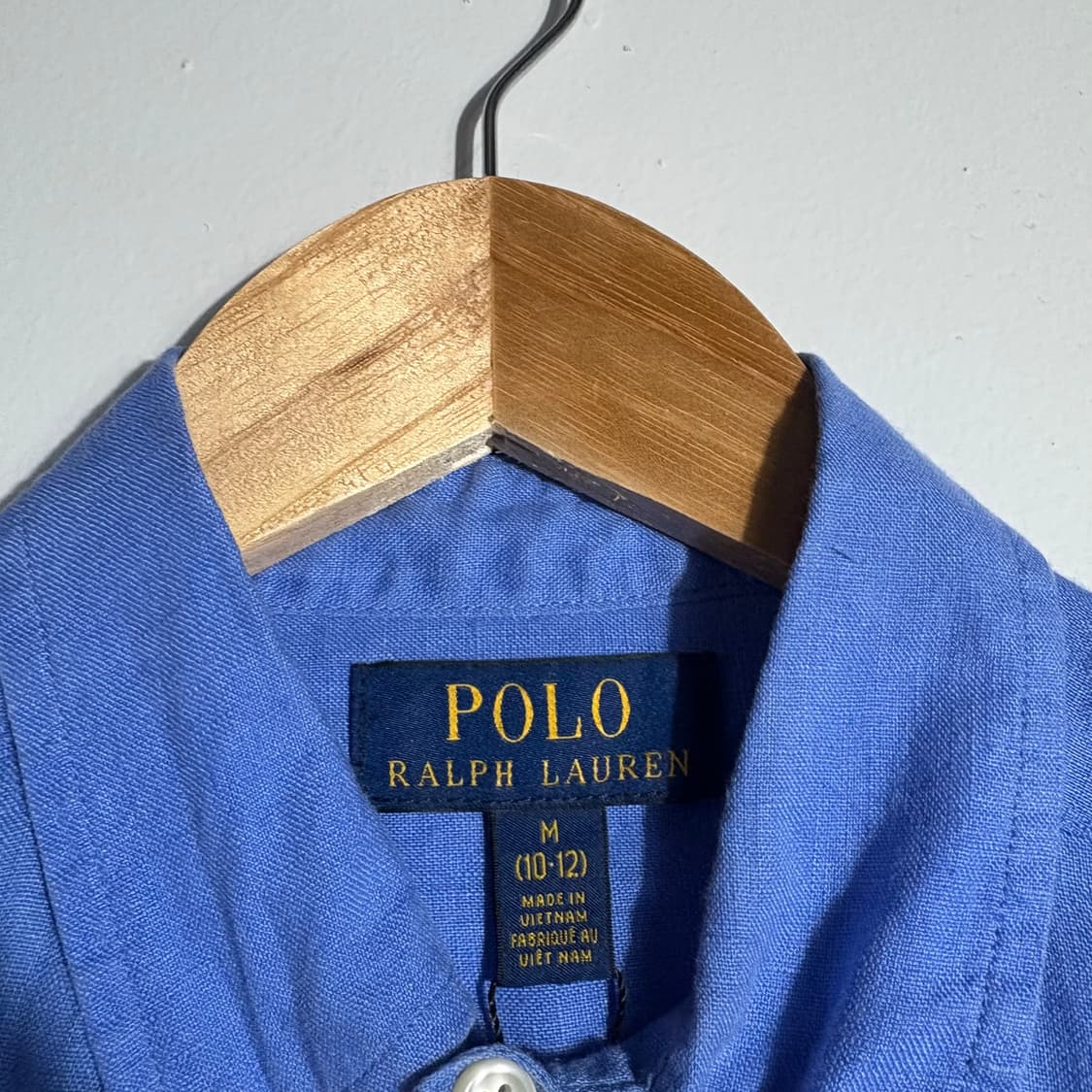 폴로 랄프로렌 빈티지 로열블루 버튼다운 셔츠 (무료배송) 상품이미지3