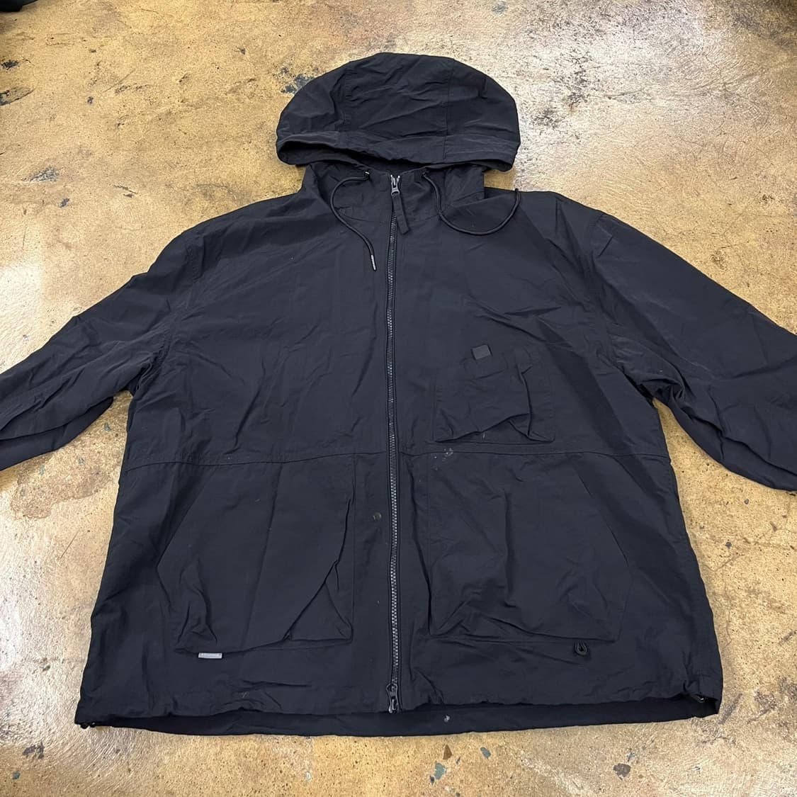 [정품/XL] 에스피오나지 블랙 후드 바람막이 자켓 b10 상품이미지3