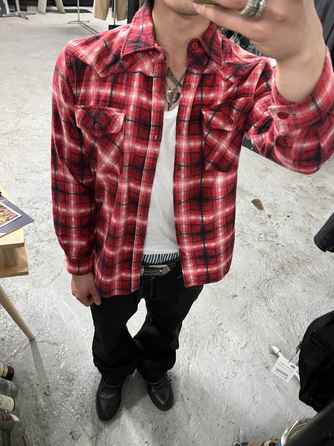 Nylaus western shirt 상품이미지3