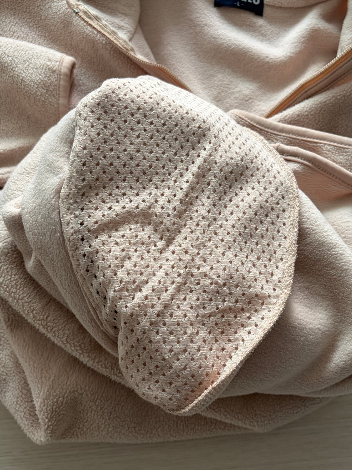 90s 올드 유니클로 신칠라 후리스 베이지 L (103) 상품이미지5