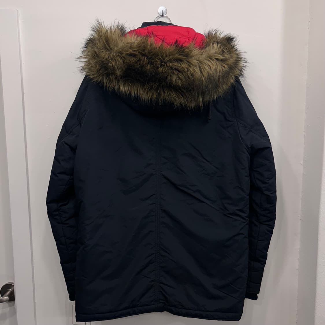 홀리스터 라쿤헤어 덕다운 쉐르파 후드 패딩 상품이미지5