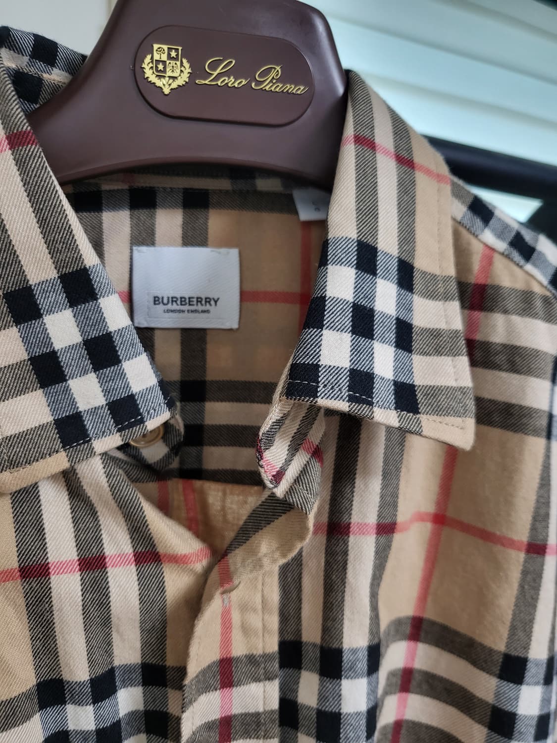 버버리 신형 노바체크 셔츠 L 상품이미지2
