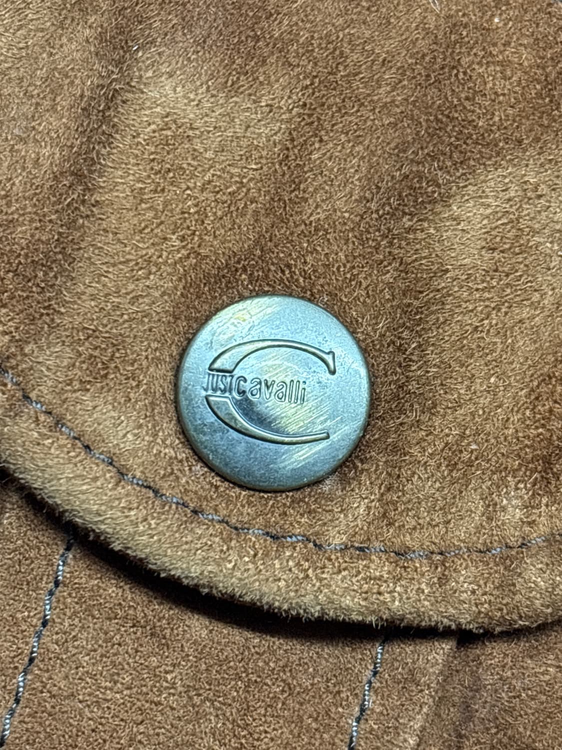 저스트 카발리 09ss 피쉬 스케일 레더 자켓 상품이미지8