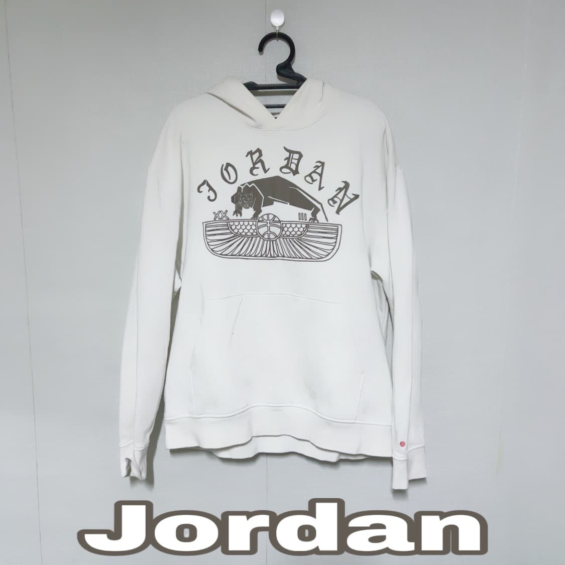 조던 화이트 프린팅 올드스쿨 봄 공용 후드티 상품이미지1