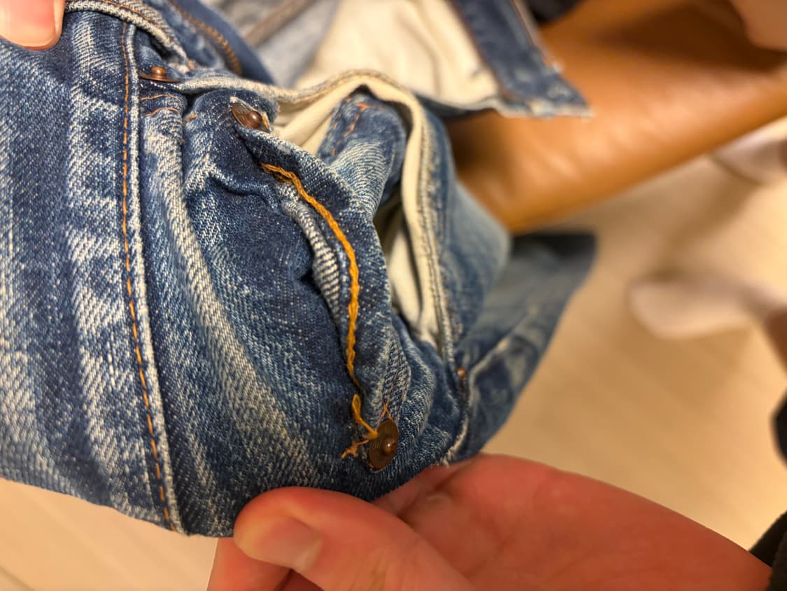 60s 오리지널 빈티지 리바이스 505 Big E 데님 상품이미지8