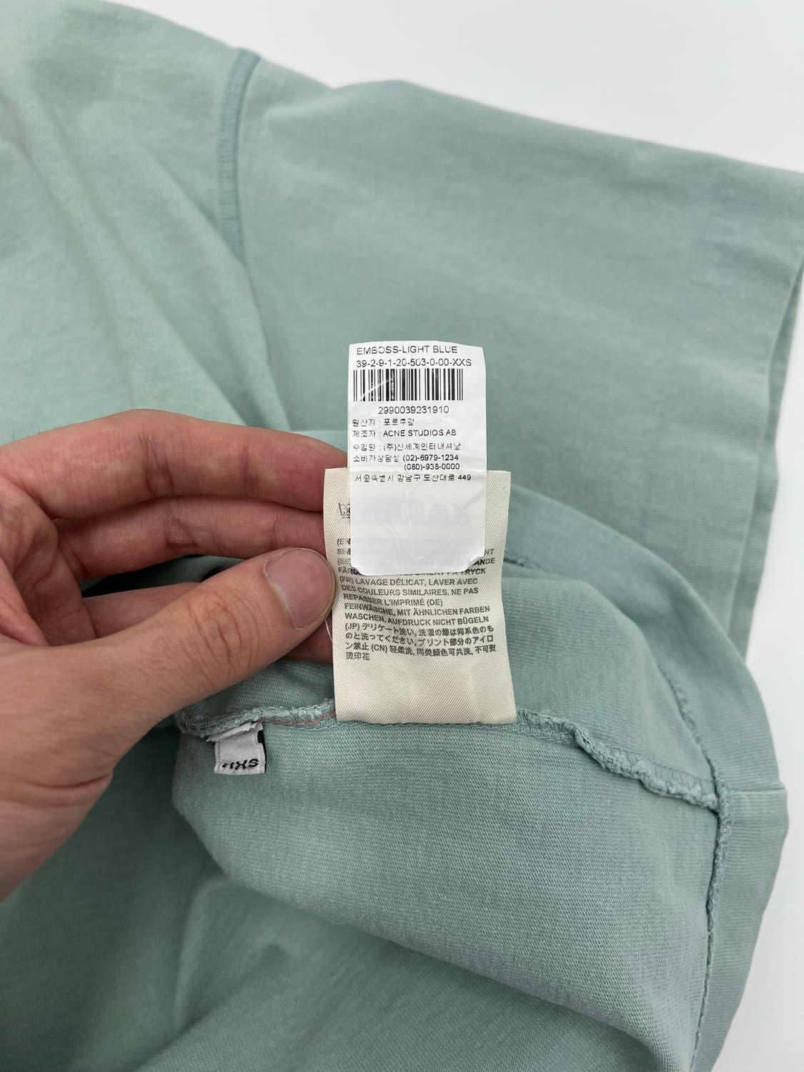 아크네 스튜디오 크롭 반팔 티셔츠 상품이미지5