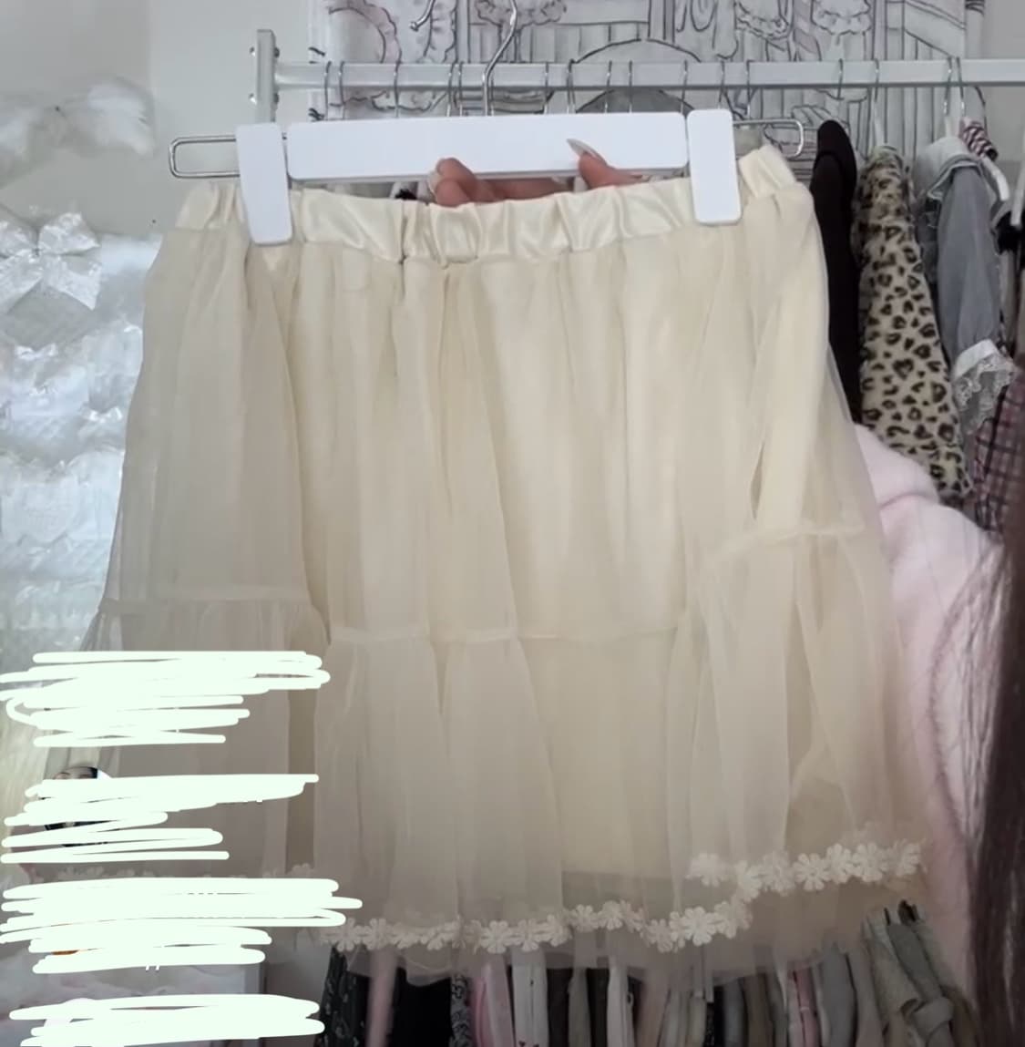 일본 빈티지 페어리 샤스커트 상품이미지1