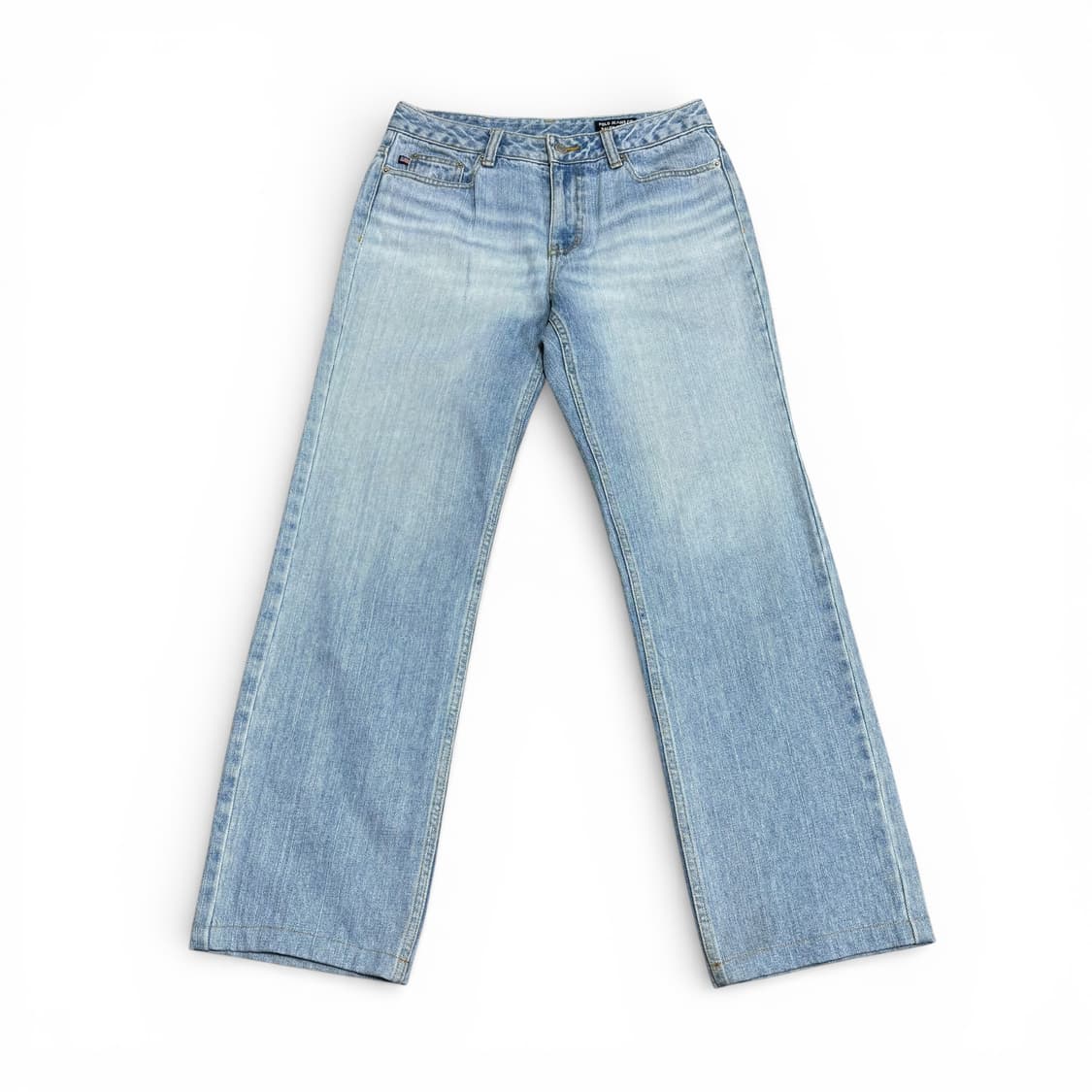 우먼M-L 폴로 진스 스트레이트 연청 데님팬츠 상품이미지2