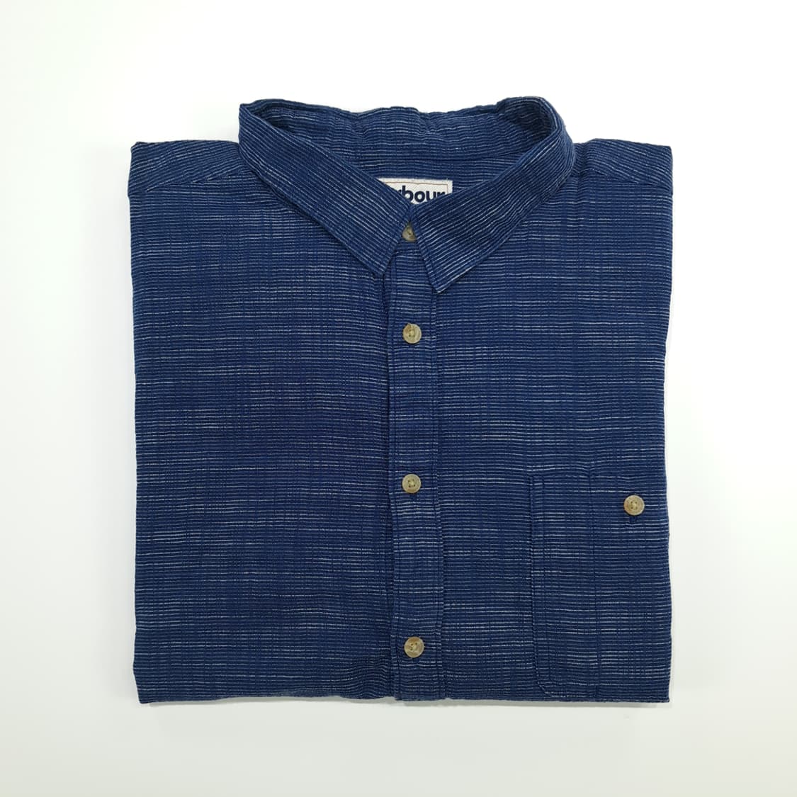 CN674 2XL 바버 인디고 슬럽 스트라이프 긴팔 셔츠 남방 상품이미지9