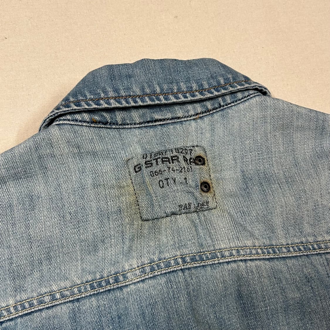 M) 지스타로우 워싱 데님 자켓 상품이미지6