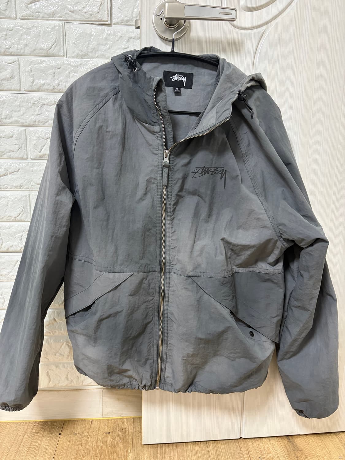 스투시 웨이브 다이 비치 쉘 자켓 그레이 S 상품이미지2