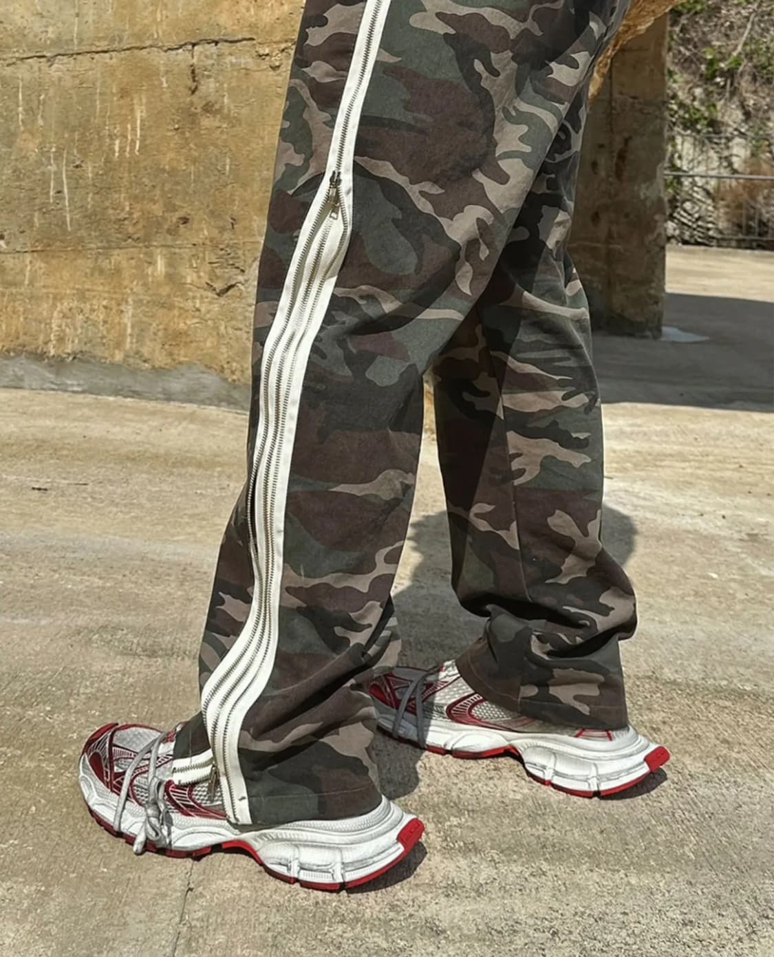 [새상품]CLACO 클라코 코튼 트윈 사이드라인 지퍼팬츠 상품이미지1