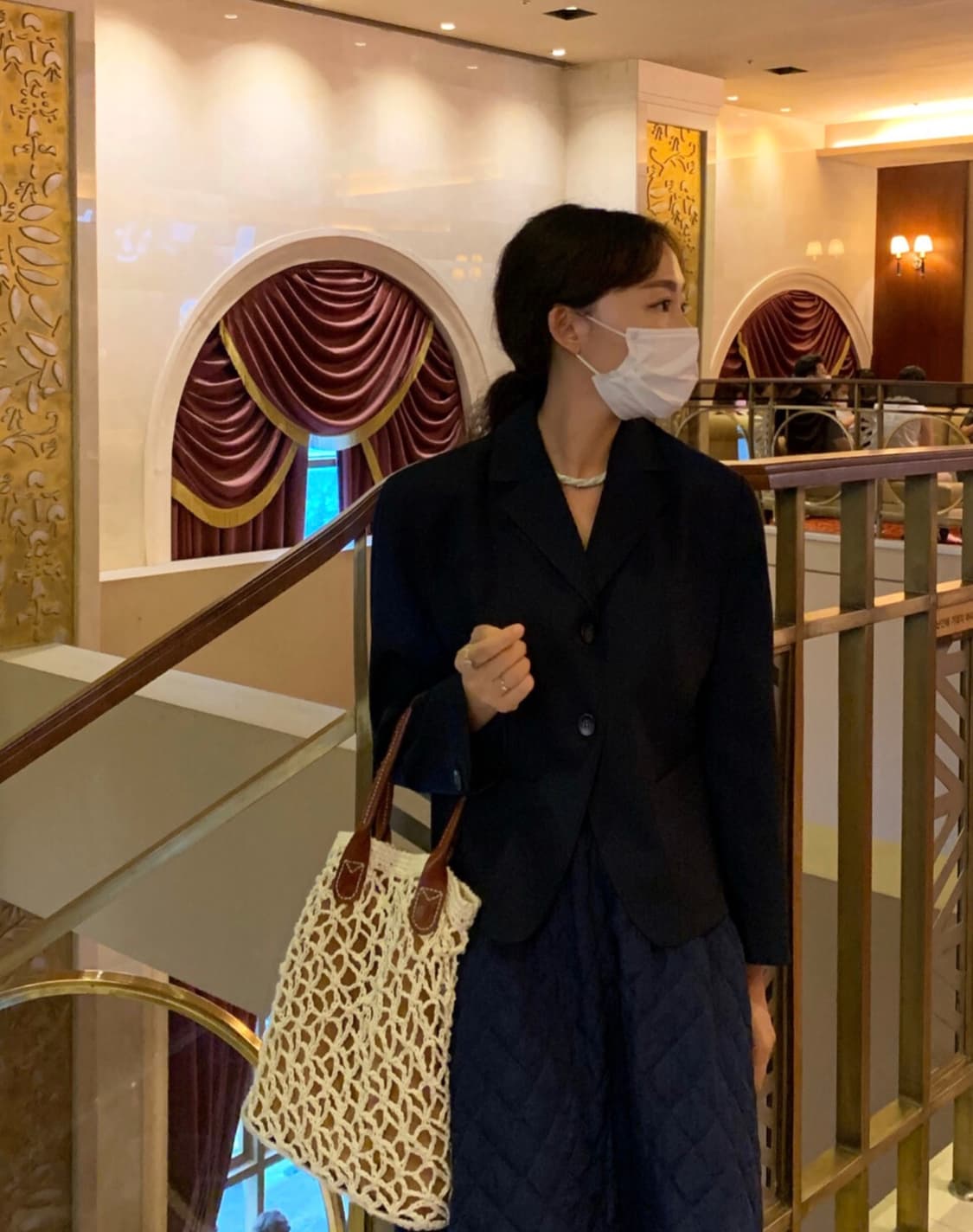 sousa 비즈 목걸이_mint/silver 상품이미지4